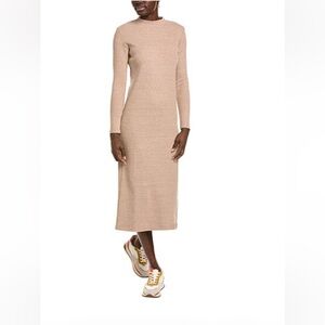 Velvet by Graham & Spencer Bray Brushed Rib Midi Dress in Pecan